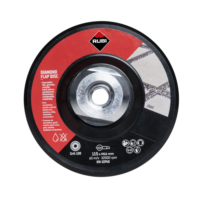 RUBI 32927 100/120 GRIT MEDIO Disco Ø115