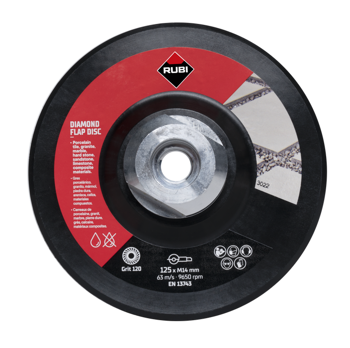 RUBI 32938 100/120 GRIT MEDIO Disco Ø125