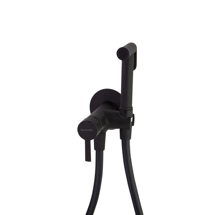 RAMONSOLER 336801WCNM MAGNET Grifo WC Monomando Duchita Empotrado Color Negro Mate