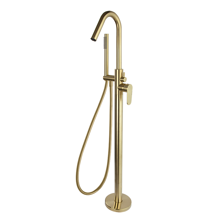 RAMONSOLER 368503DOC ALEXIA Grifo Columna Baño Ducha Con Equipo Color Oro Cepillado