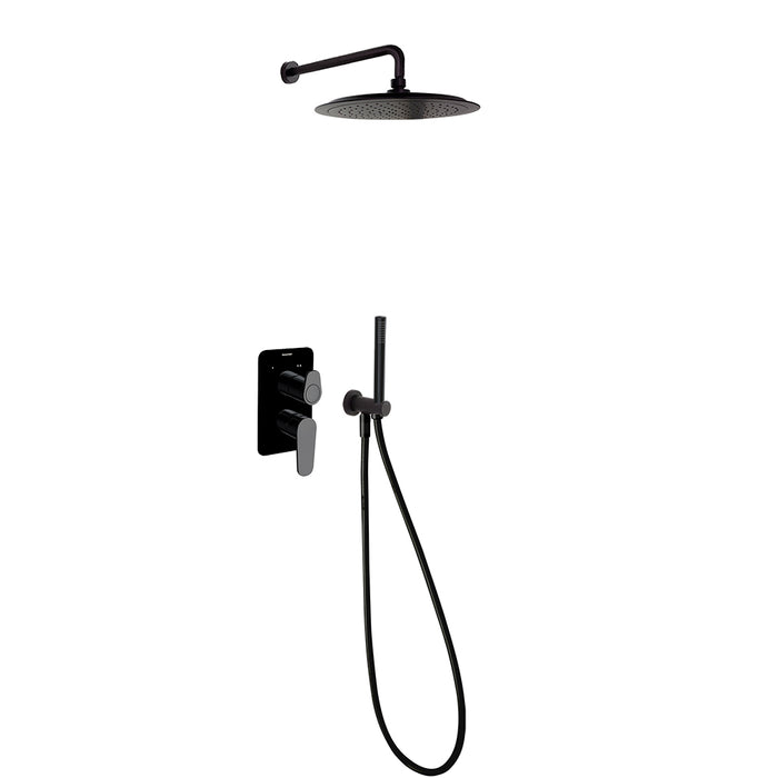 RAMONSOLER K3615021NM ALEXIA Conjunto Ducha Empotrado 2 Vías Negro Mate