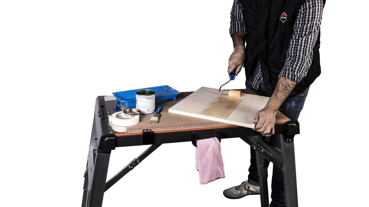RUBI 66924 Mesa de trabajo plegable 4 en 1