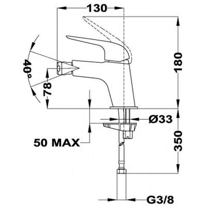 TEKA 67626020G2 ITACA Grifo De Bidet Acabado Oro 3 a 5 Días STROHM TEKA 