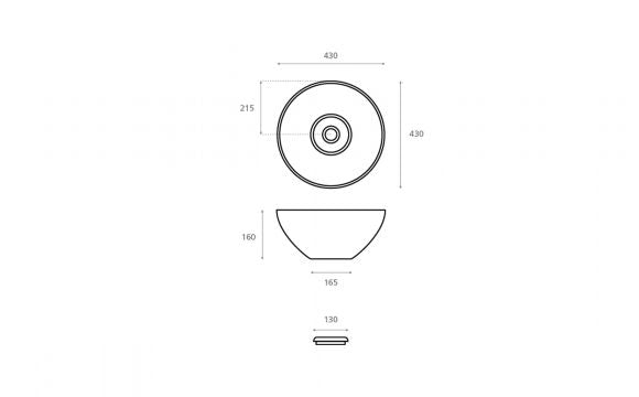 BATHCO 4033/BCRU NEW CUENCA Lavabo Color Crudo