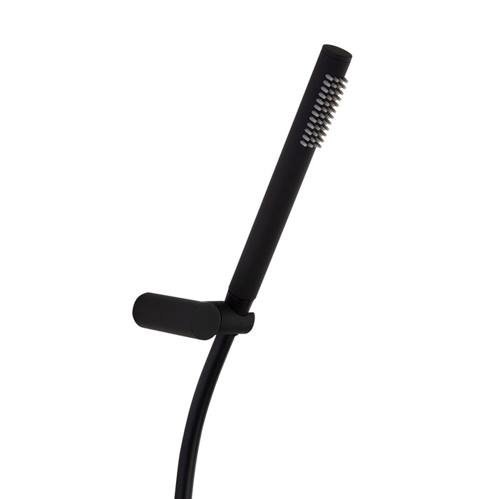 RAMONSOLER 3749DNM HIDROTERAPIA Equipo de Ducha de Mano con Flexible y Soporte Negro Mate