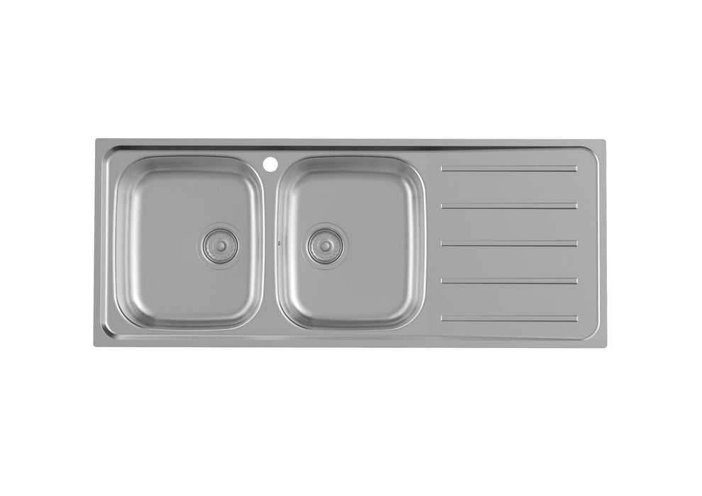 ROCA A873121A01 VICTORIA Fregadero 2 Cubetas Escurridor Derecha Acero Inoxidable