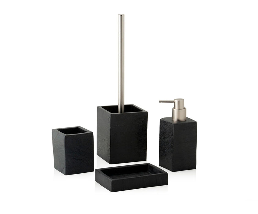 ANDREA HOUSE BA70177 Portarrollos Con Escobilla De Metal Negro Moderno