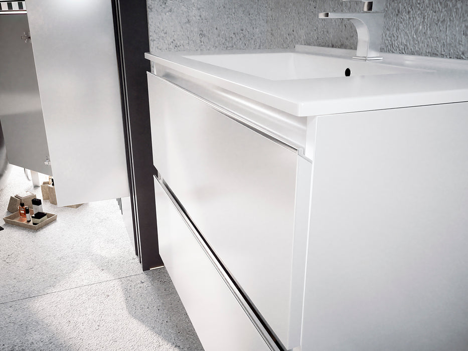 BATHME MADISON TOP Mueble de Baño con Lavabo 3 Cajones Blanco Brillo