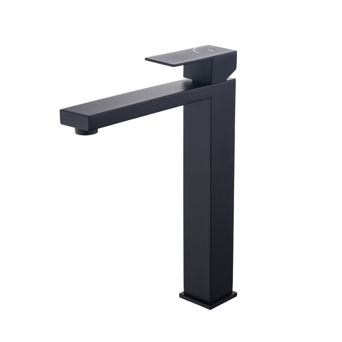 SKY BATH CDA008-3NG ARMY Monomando Lavabo Alto Negro Mate