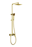 SKY BATH CDA008/ORO ARMY Conjunto Ducha Monomando Oro Cepillado
