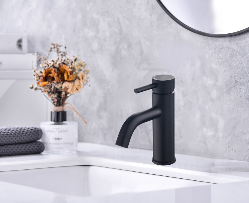 SKY BATH CDR007-1NG ROCK Monomando Lavabo Negro Mate