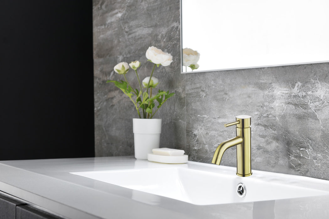 SKY BATH CDR007-1ORO ROCK Monomando Lavabo Oro Cepillado