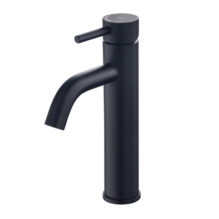 SKY BATH CDR007-3NG ROCK Monomando Lavabo Alto Negro Mate