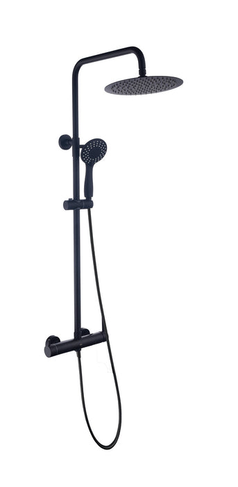SKY BATH CDR007/NG ROCK Conjunto Ducha Monomando Negro Mate