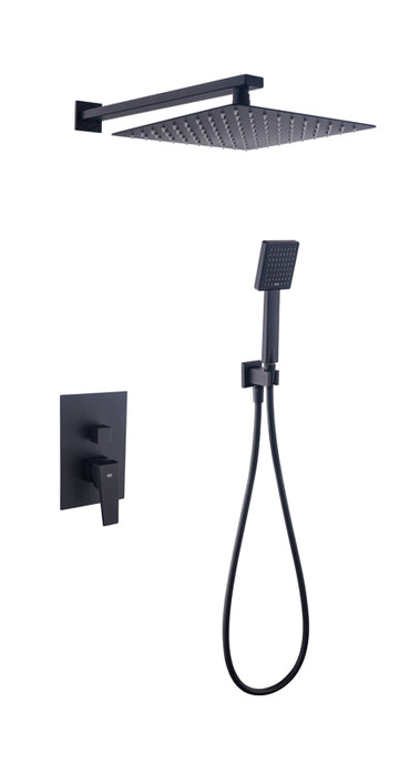 SKY BATH CED001/NG DREAM Conjunto Monomando Ducha Empotrado Negro Mate