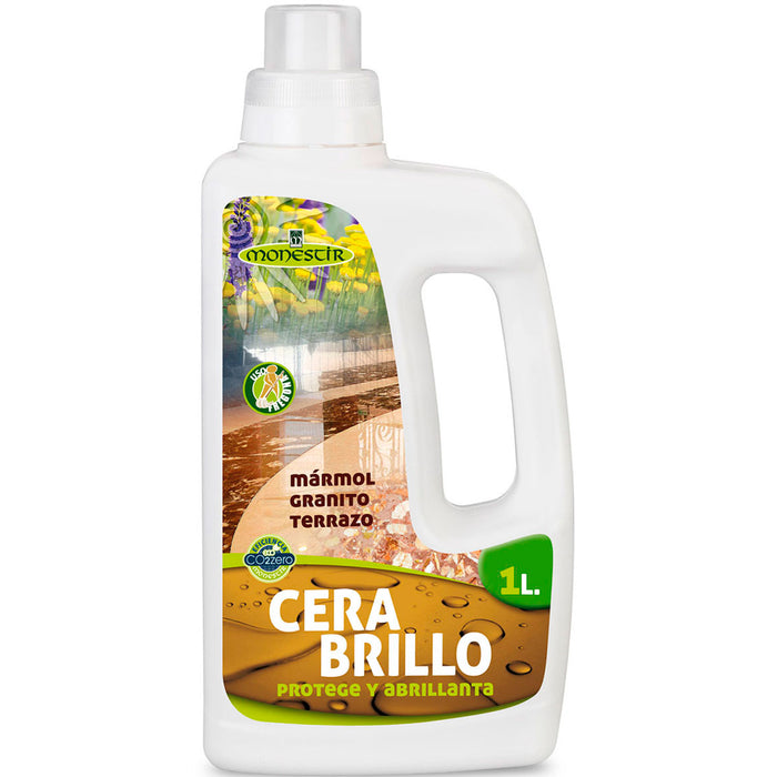 MONESTIR GH017SM Cera Brillo Suelos De Mármol y Terrazo 1L