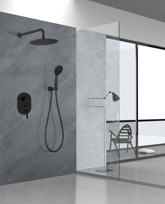 SKY BATH CES003/NG SOUL Conjunto Ducha Monomando Empotrado Negro Mate