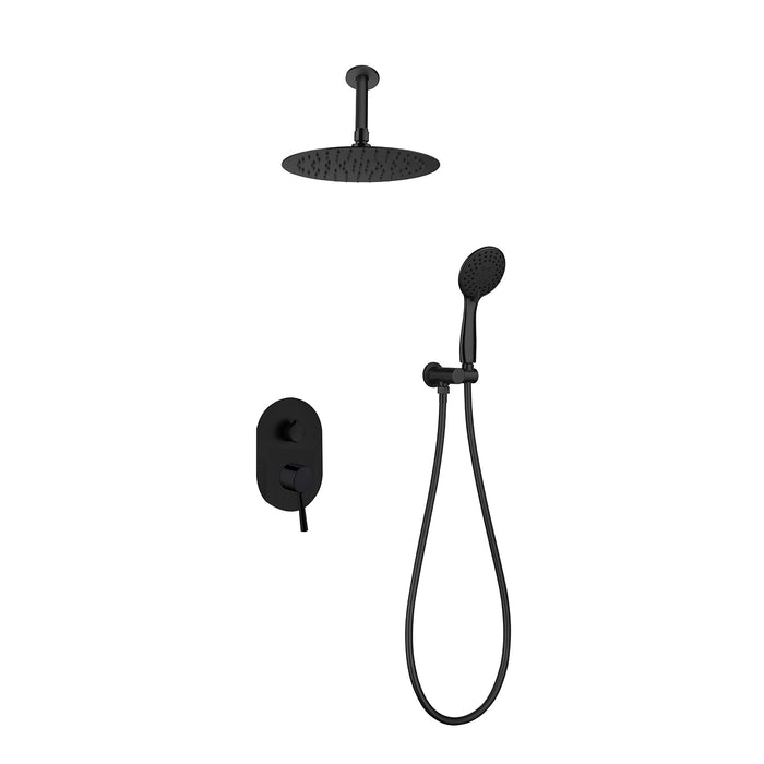 SKY BATH CES004/NG SPIRIT Conjunto Ducha Monomando Empotrado Negro Mate