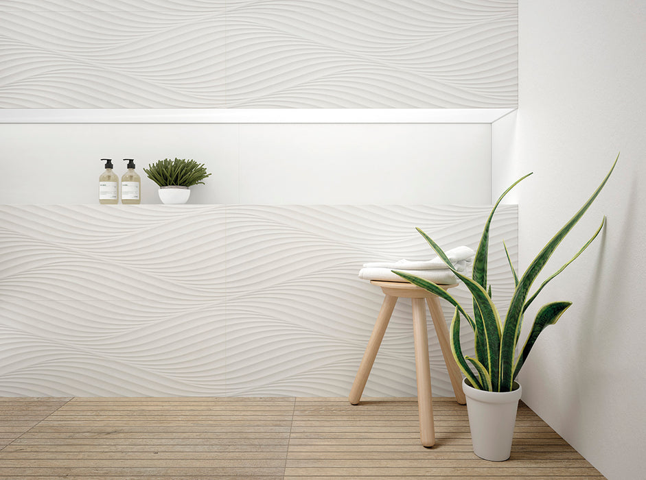 PERONDA 27537 DONNA WHITE DECOR/33,3X100/R Revestimiento Pasta Blanca 33,3X100