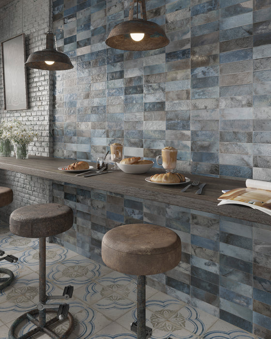 PERONDA 28939 FS RAKU BLUE Revestimiento Pasta Blanca 20X40
