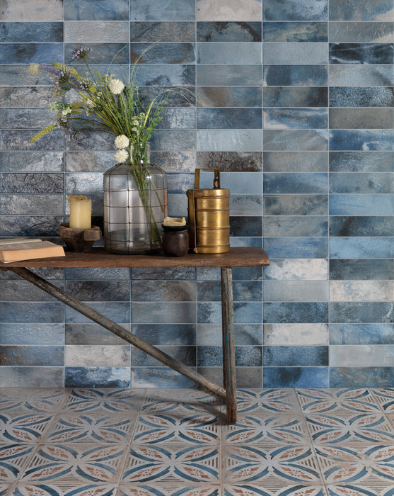 PERONDA 28939 FS RAKU BLUE Revestimiento Pasta Blanca 20X40