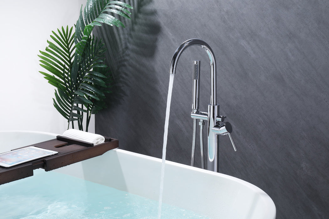 SKY BATH GEA001 ALPHA Grifo Monomando Exenta De Bañera Cromo