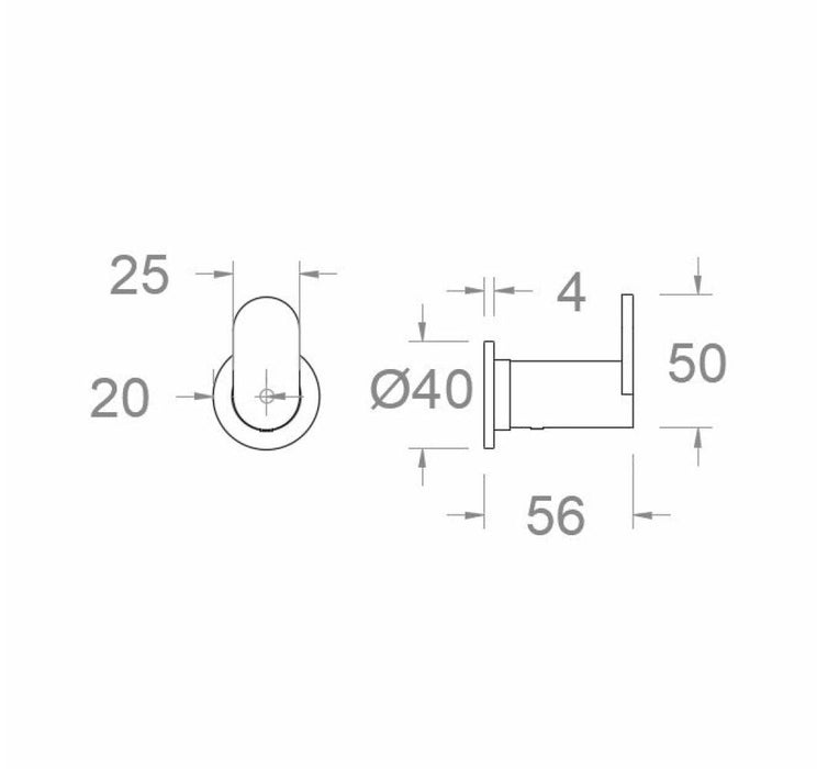 RAMONSOLER COLG01 ERGOS Colgador Oro Cepillado