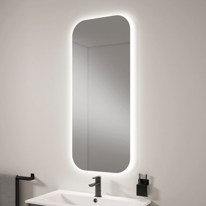 VISOBATH 71971 LUNE Espejo Rectangular Luz LED Retroiluminado Cantos Redondeados 50
