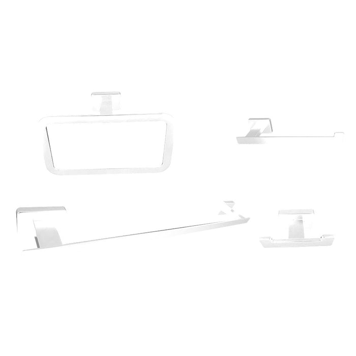 LLAVISAN 836684 ACC QUAD Pack 4 Piezas Baño Color Blanco Mate