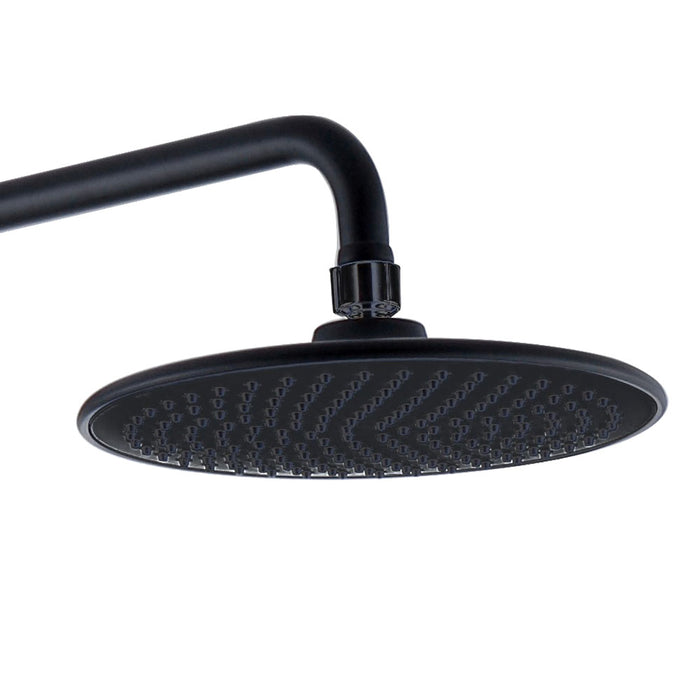 LLAVISAN L111834 Rociador Duchón Redondo Diámetro 20 Cm Color Negro Mate