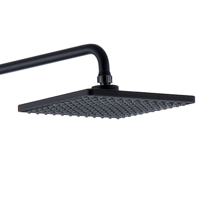 LLAVISAN L111844 Rociador Duchón Cuadrado 20X20 Cm Color Negro Mate