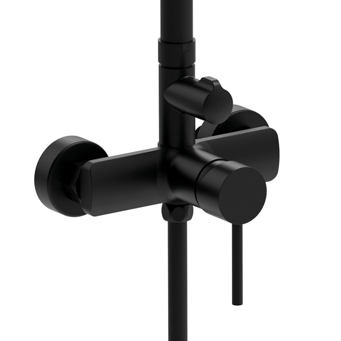 LLAVISAN L126514 DAKAR Gran Ducha Ducha Monomando 2 Vías Color Negro Mate