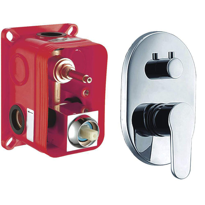 LLAVISAN L154534 SIOUX Grifo Monomando Ducha Empotrado 2 Vías Cromo