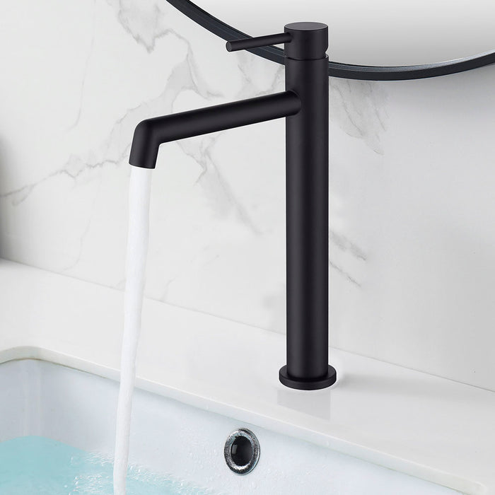 LLAVISAN L156704 OSLO Monomando De Lavabo Alto Color Negro Mate