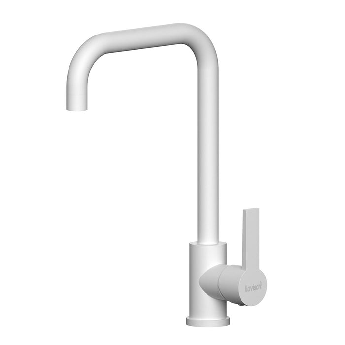 LLAVISAN L166374 SOUL Monomando De Fregadero Color Blanco Mate