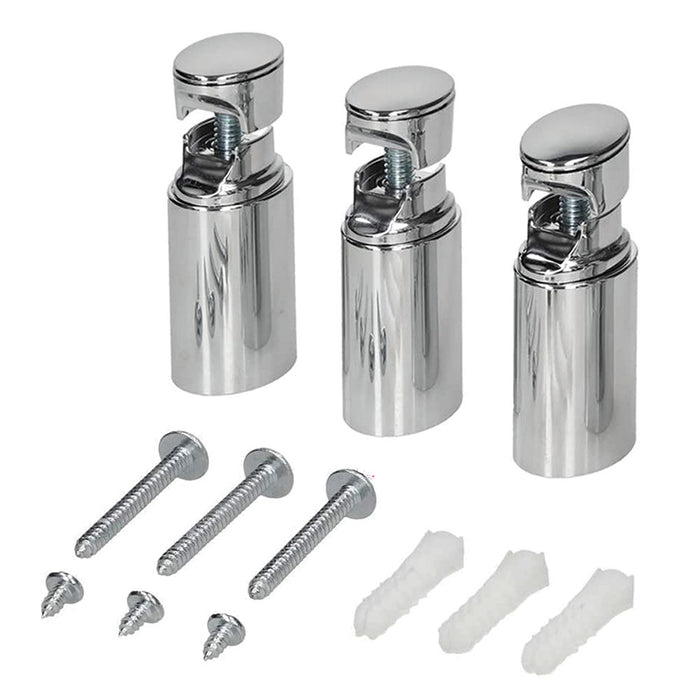 LLAVISAN L305524 Set Soportes Radiador Secatoallas Cromos