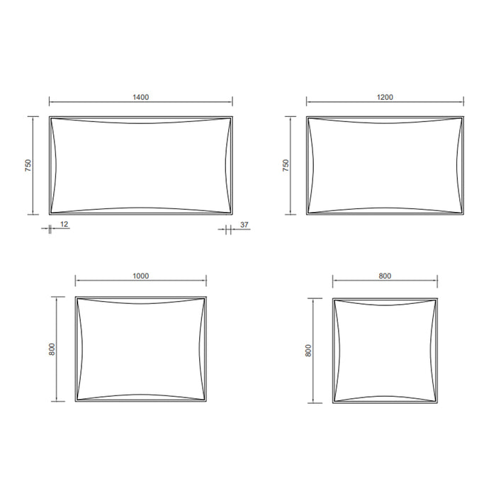 MANILLONS TORRENT 07084000 LEXUS Espejo LED Luz Frontal 140x70 cm
