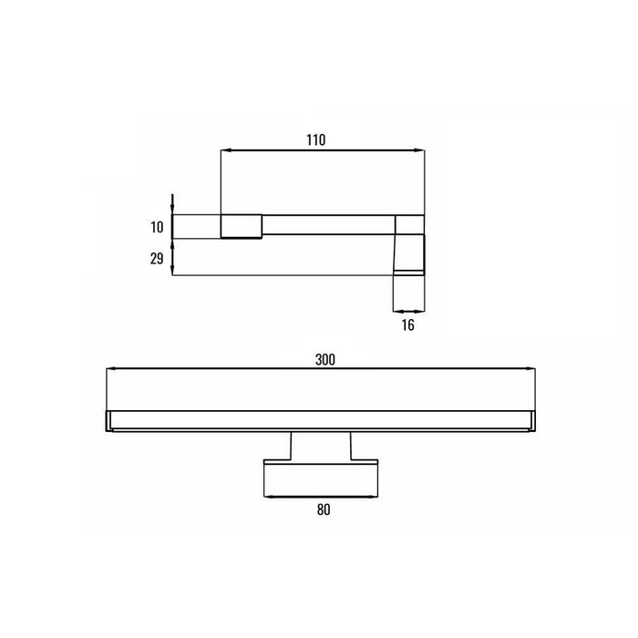 OXEN 213744 ORTIZ Aplique Led 30 Cm 3 a 5 Días OXEN 