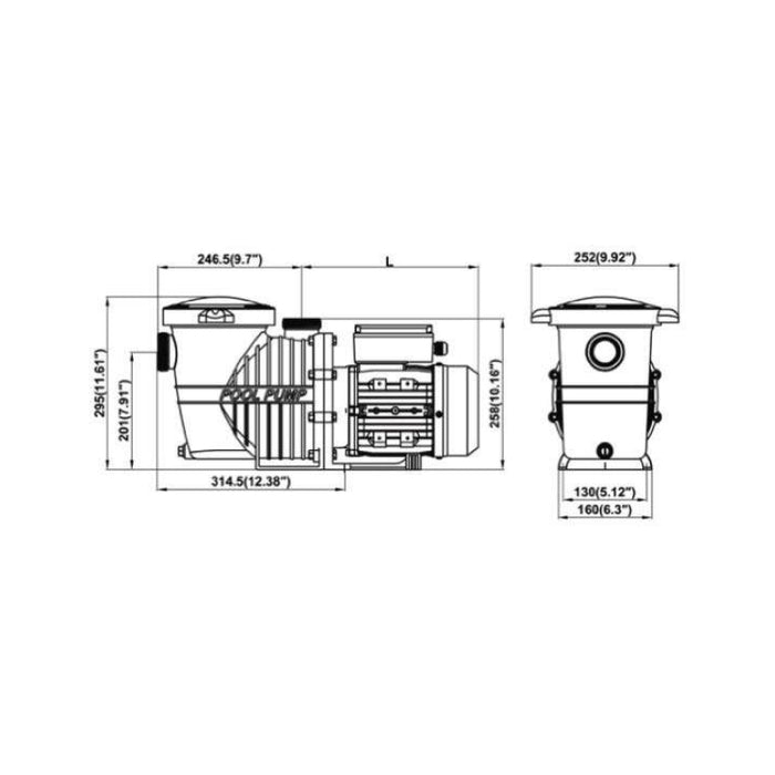 HYDORA PIH1030 Bomba Autoaspirante Pqs 0,5cv