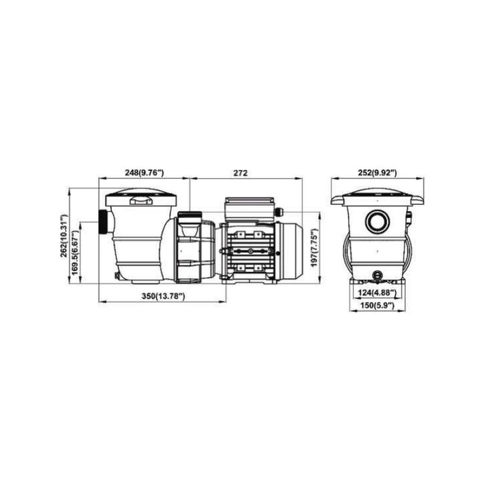 HYDORA PIH1031 Bomba Autoaspirante Pqs 0,75cv