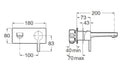 ROCA A5A3596C00 NAIA Grifo Empotrado Para Lavabo 24/48 Horas ROCA 