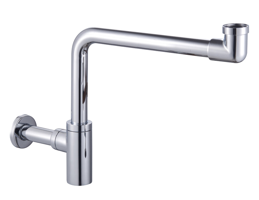 SKY BATH SIF003 Sifón Cilíndrico Ahorro Espacio Cromo