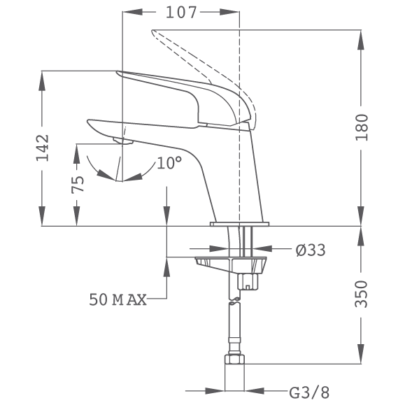 TEKA 67346020BZ ITACA Grifo Monomando Lavabo Tamaño S Y Acabado Bronce 3 a 5 Días STROHM TEKA 
