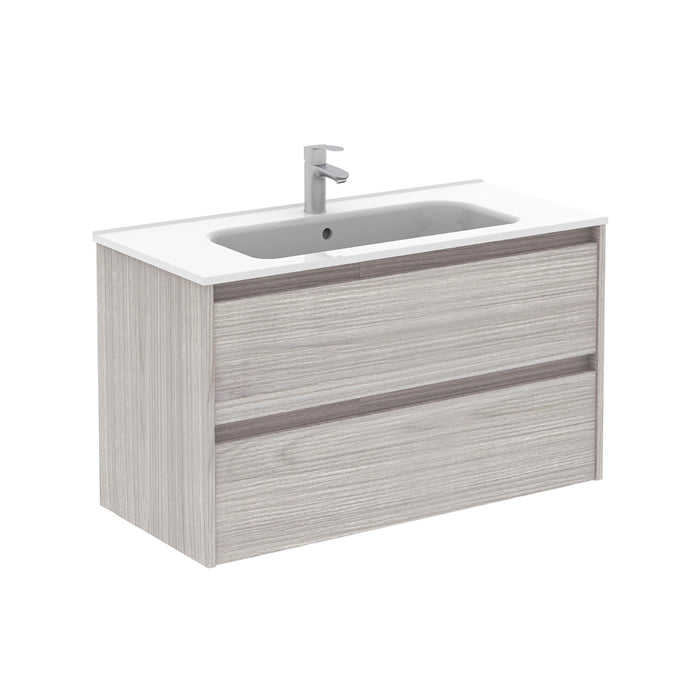 ROYO SANSA Mueble de Baño con Lavabo 2 Cajones Gris Arenado