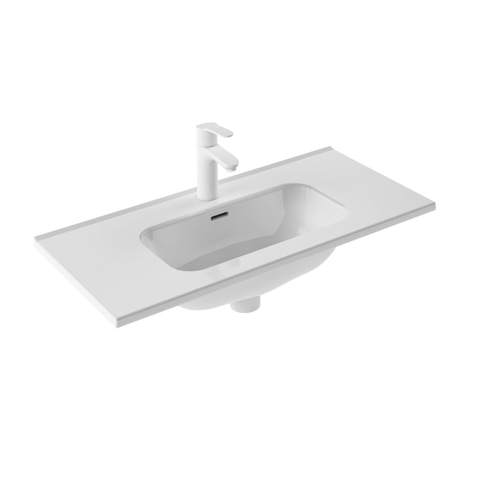 ROYO VITALE Conjunto Mueble de Baño Completo Fondo Reducido 2 Cajones Gris Nature