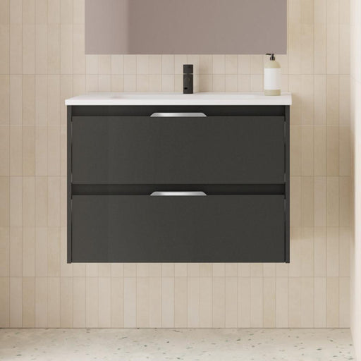 AMIZUVA SUKI Mueble+Lavabo 2 Cajones Antracita Brillo 3 a 5 Días AMIZUVA 