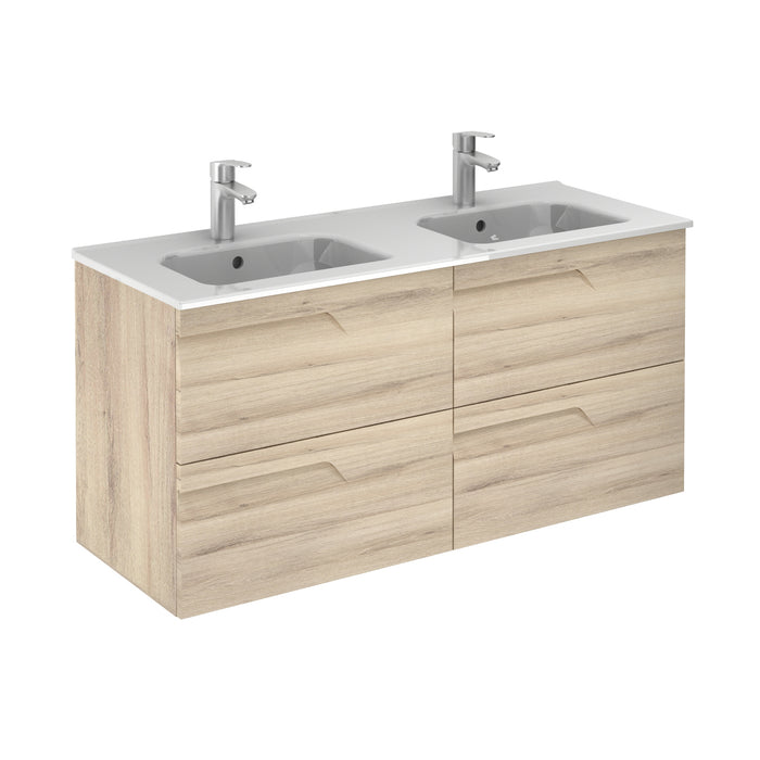 ROYO C0072601 VITALE Conjunto Mueble de Baño Completo 120 cm 4 Cajones Beige Nature