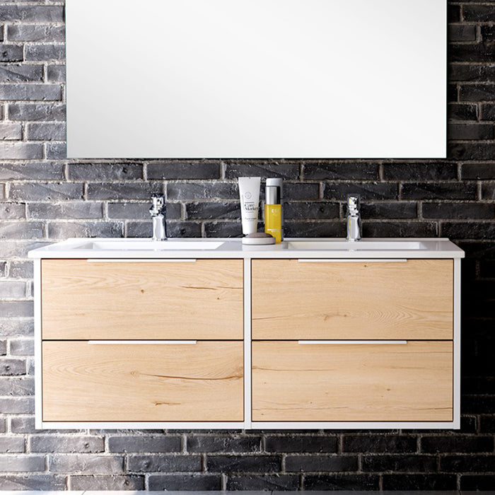 BATHME TWO Mueble de Baño con Lavabo 120 cm Blanco