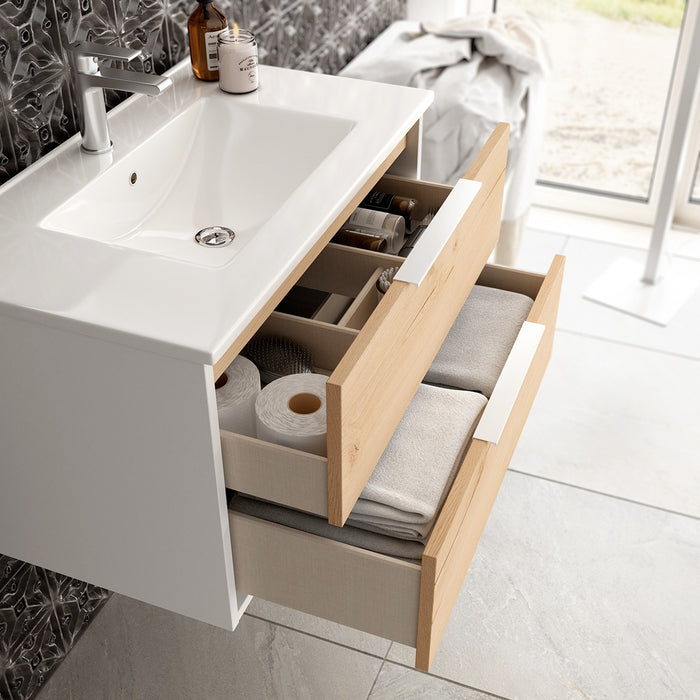 BATHME TWO Mueble de Baño con Lavabo 80 cm Blanco