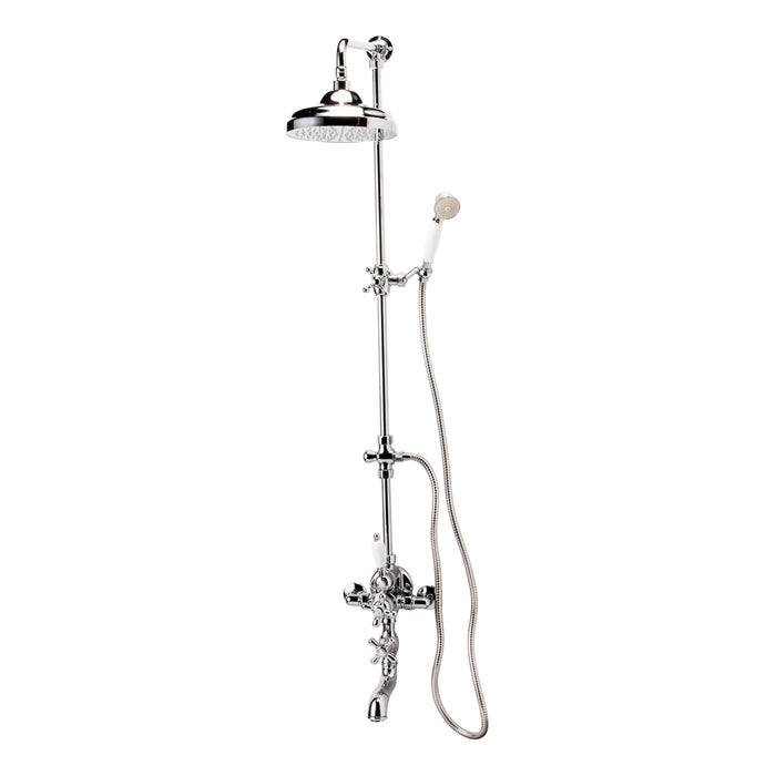 PRESTO 40041400 RETRO Grifo Baño-Ducha Termostática con Columna Cromo